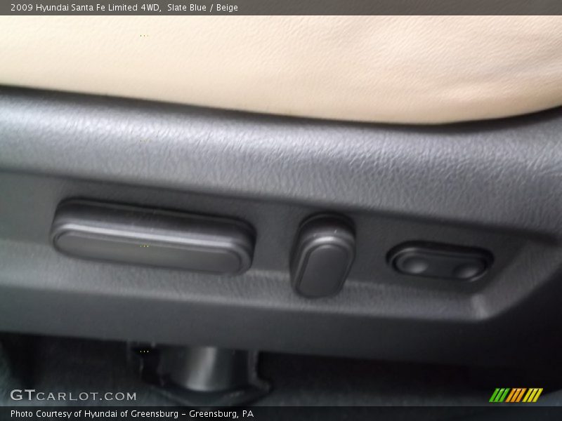 Slate Blue / Beige 2009 Hyundai Santa Fe Limited 4WD