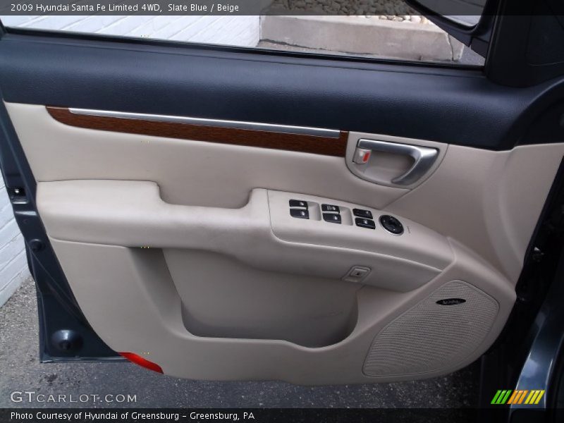 Slate Blue / Beige 2009 Hyundai Santa Fe Limited 4WD