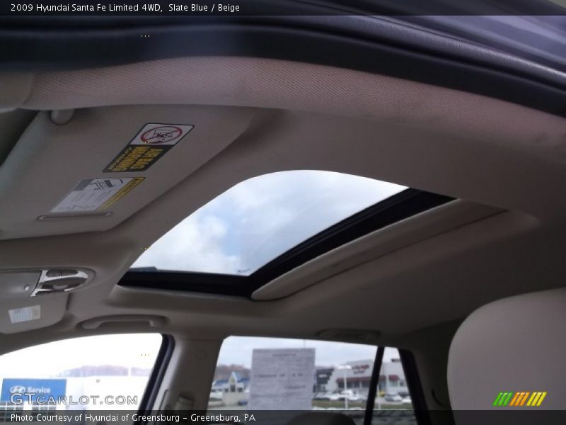 Slate Blue / Beige 2009 Hyundai Santa Fe Limited 4WD