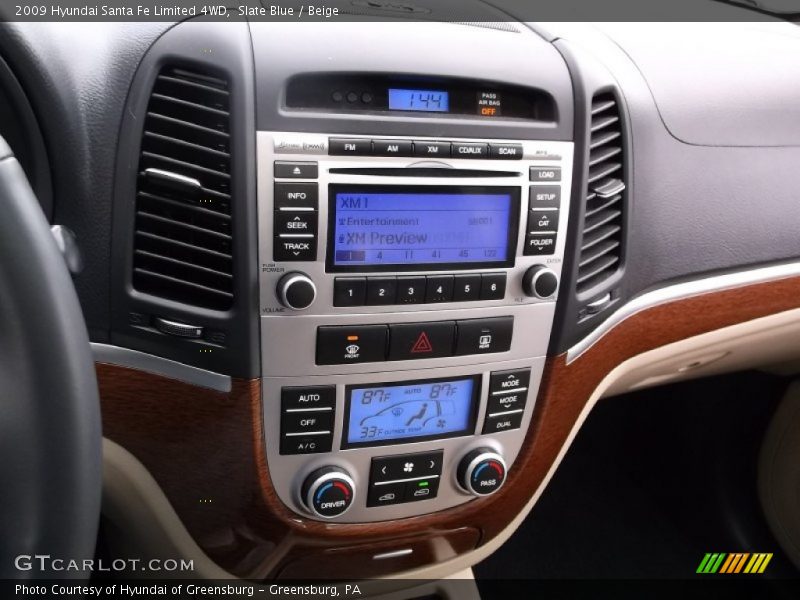 Slate Blue / Beige 2009 Hyundai Santa Fe Limited 4WD