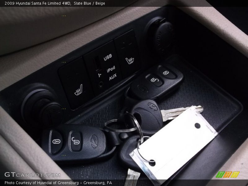 Slate Blue / Beige 2009 Hyundai Santa Fe Limited 4WD