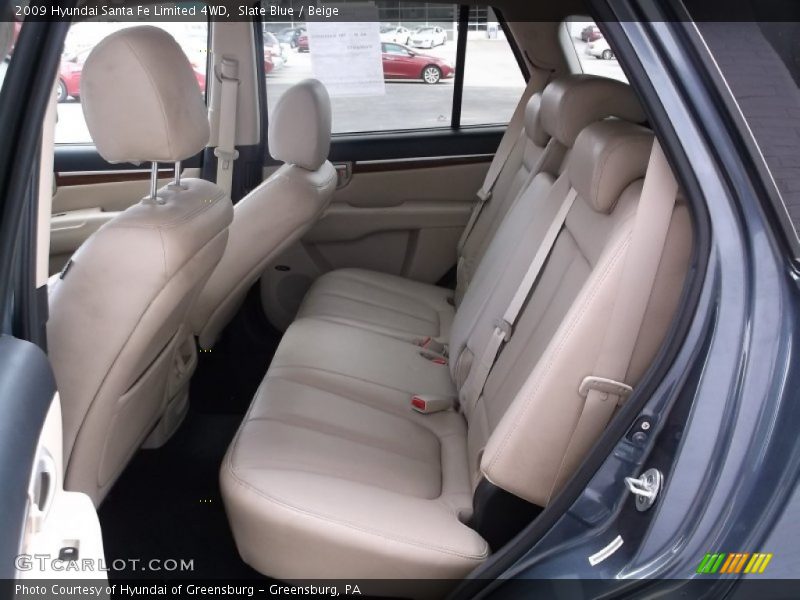 Slate Blue / Beige 2009 Hyundai Santa Fe Limited 4WD