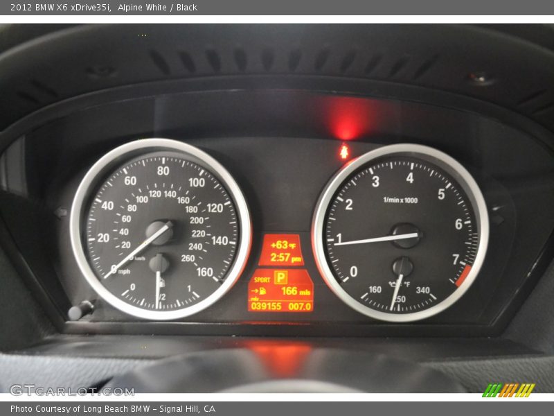 Alpine White / Black 2012 BMW X6 xDrive35i