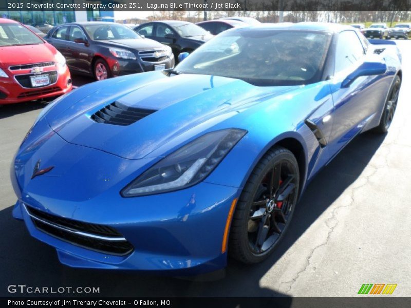 Laguna Blue Tintcoat / Jet Black 2015 Chevrolet Corvette Stingray Coupe Z51