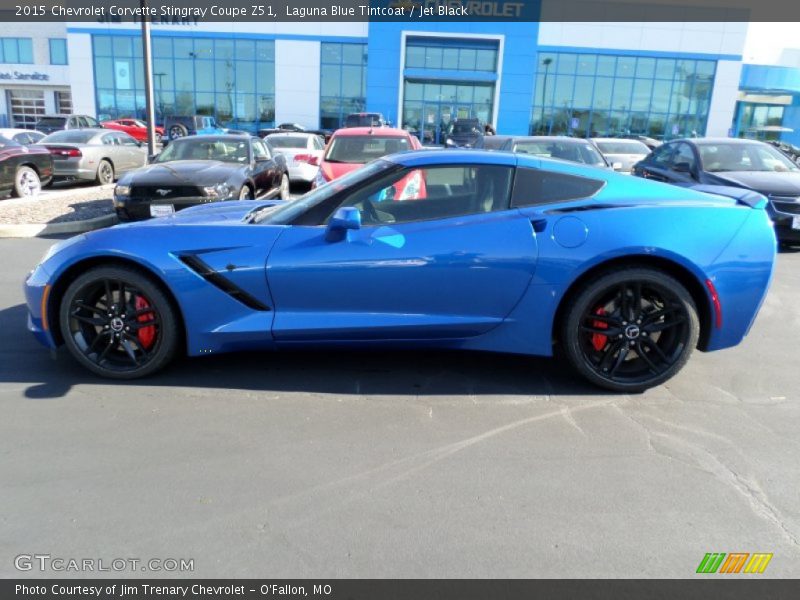 Laguna Blue Tintcoat / Jet Black 2015 Chevrolet Corvette Stingray Coupe Z51
