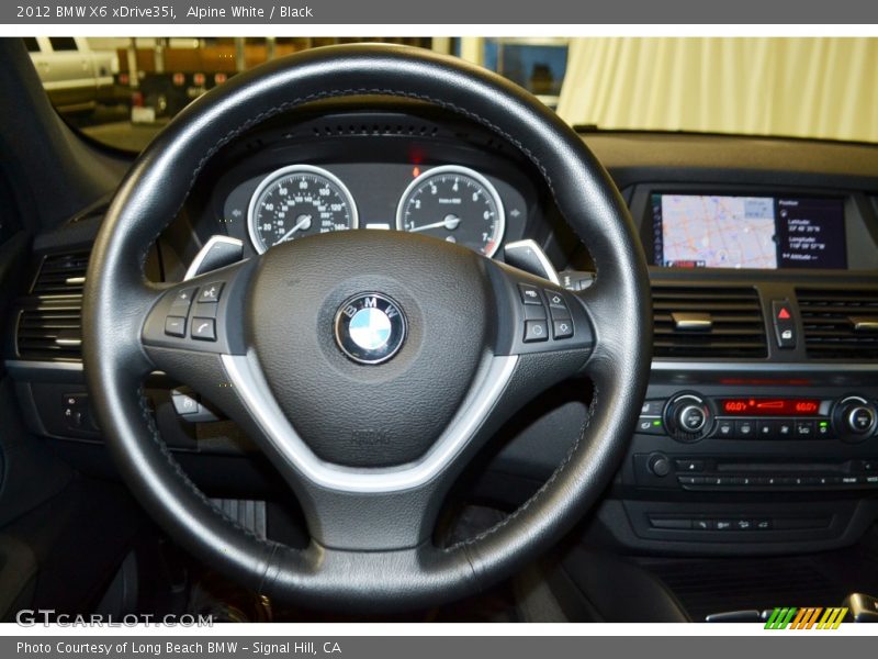 Alpine White / Black 2012 BMW X6 xDrive35i