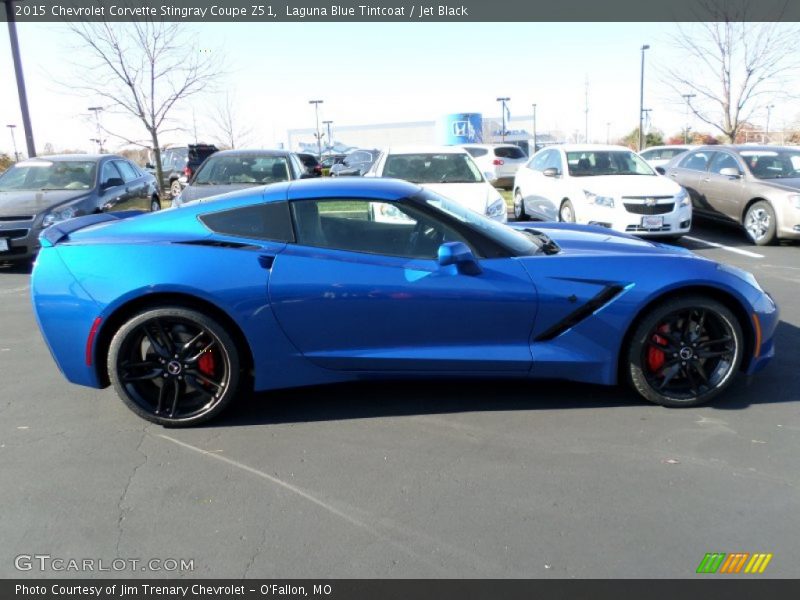 Laguna Blue Tintcoat / Jet Black 2015 Chevrolet Corvette Stingray Coupe Z51