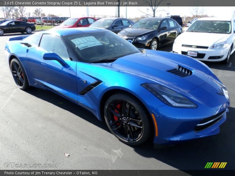 Laguna Blue Tintcoat / Jet Black 2015 Chevrolet Corvette Stingray Coupe Z51