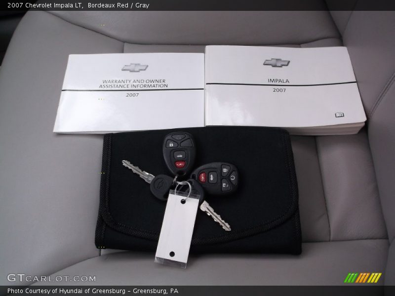 Bordeaux Red / Gray 2007 Chevrolet Impala LT