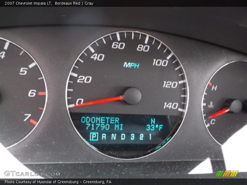 Bordeaux Red / Gray 2007 Chevrolet Impala LT