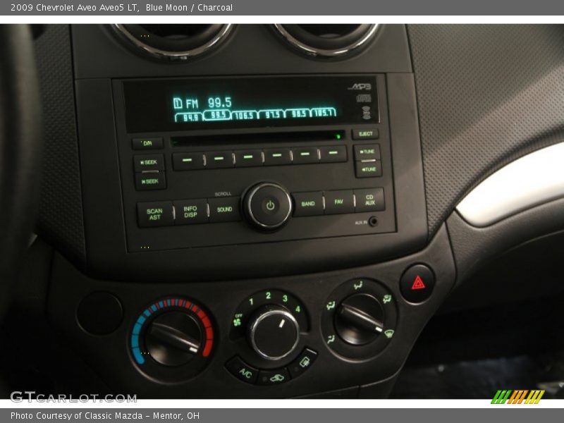 Blue Moon / Charcoal 2009 Chevrolet Aveo Aveo5 LT
