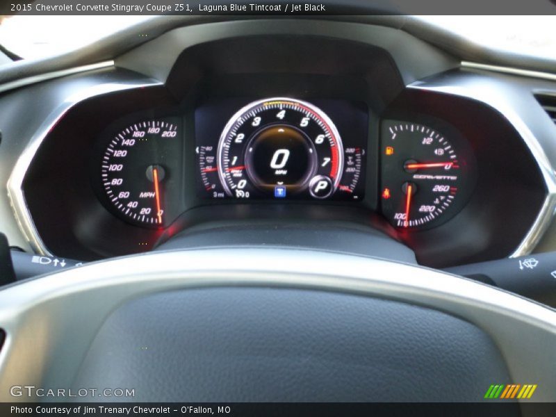 Laguna Blue Tintcoat / Jet Black 2015 Chevrolet Corvette Stingray Coupe Z51
