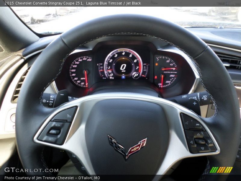 Laguna Blue Tintcoat / Jet Black 2015 Chevrolet Corvette Stingray Coupe Z51
