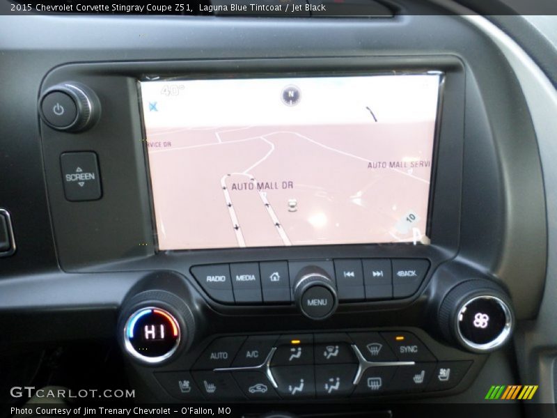 Laguna Blue Tintcoat / Jet Black 2015 Chevrolet Corvette Stingray Coupe Z51