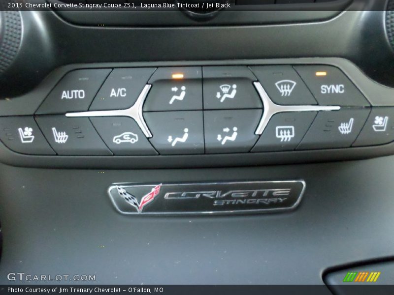 Laguna Blue Tintcoat / Jet Black 2015 Chevrolet Corvette Stingray Coupe Z51
