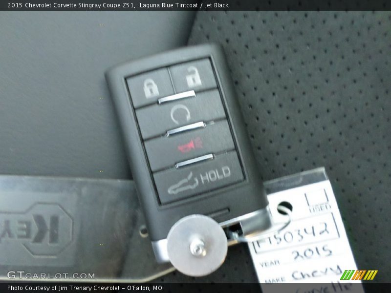 Laguna Blue Tintcoat / Jet Black 2015 Chevrolet Corvette Stingray Coupe Z51