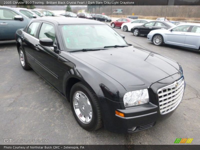 Brilliant Black Crystal Pearl / Dark Slate Gray/Light Graystone 2005 Chrysler 300 Touring