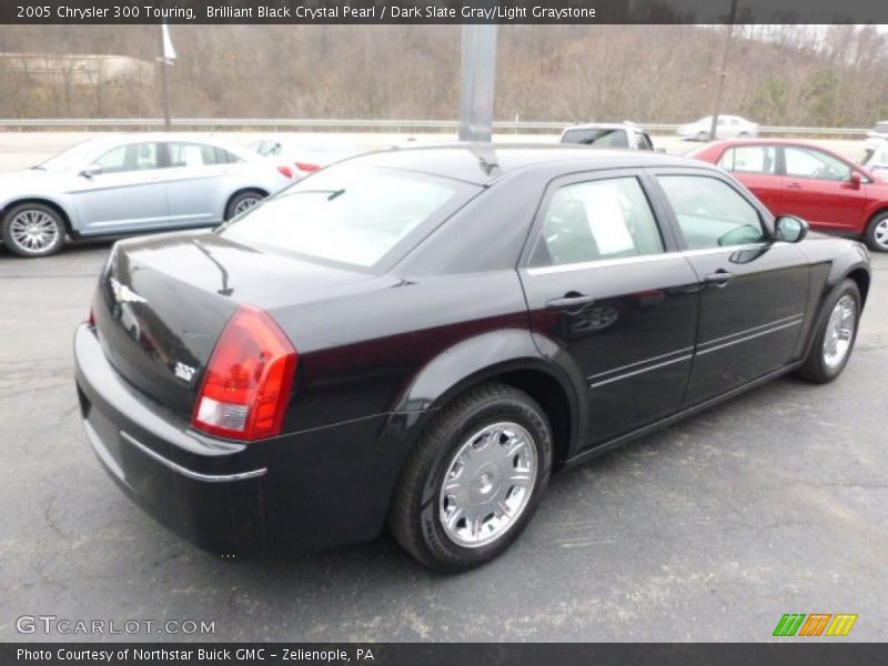 Brilliant Black Crystal Pearl / Dark Slate Gray/Light Graystone 2005 Chrysler 300 Touring