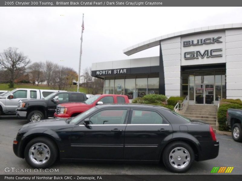 Brilliant Black Crystal Pearl / Dark Slate Gray/Light Graystone 2005 Chrysler 300 Touring