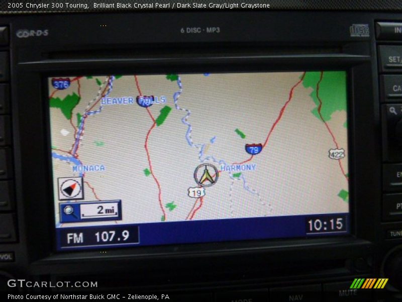 Brilliant Black Crystal Pearl / Dark Slate Gray/Light Graystone 2005 Chrysler 300 Touring