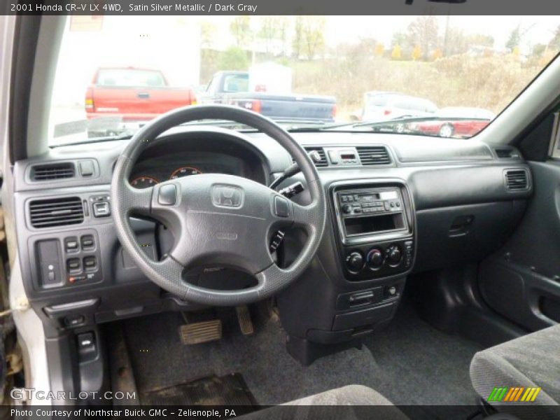 Satin Silver Metallic / Dark Gray 2001 Honda CR-V LX 4WD