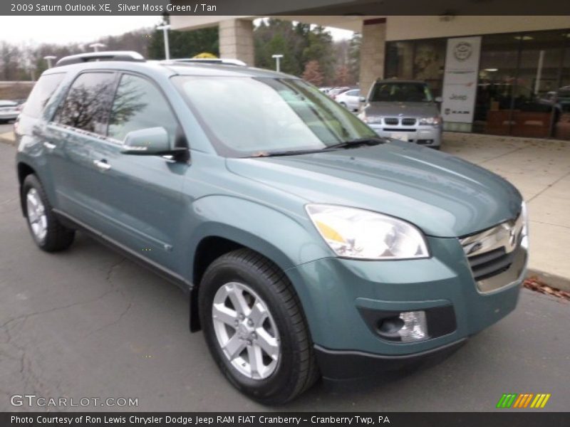 Silver Moss Green / Tan 2009 Saturn Outlook XE