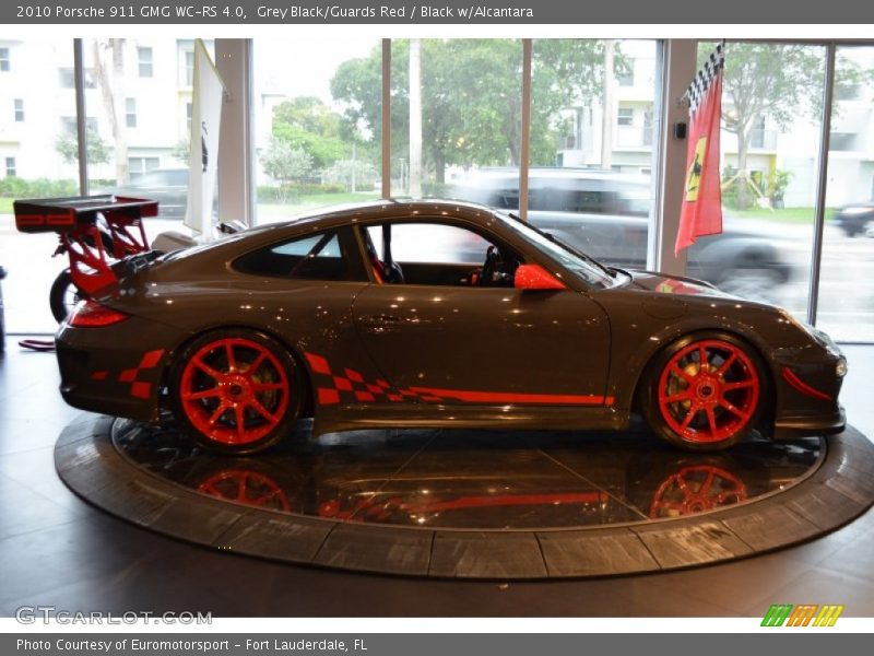 Grey Black/Guards Red / Black w/Alcantara 2010 Porsche 911 GMG WC-RS 4.0