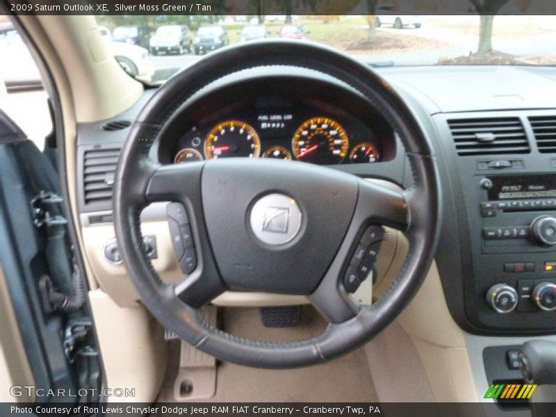 Silver Moss Green / Tan 2009 Saturn Outlook XE