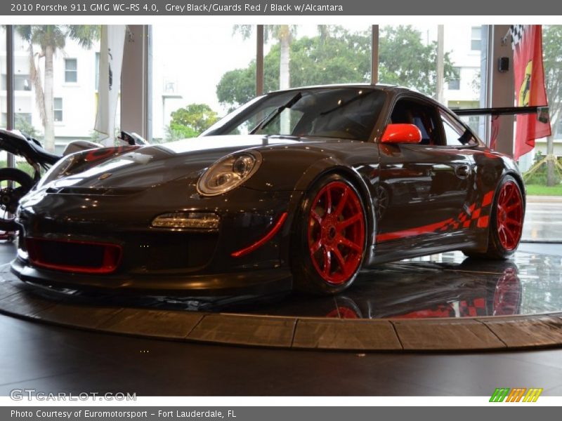 Grey Black/Guards Red / Black w/Alcantara 2010 Porsche 911 GMG WC-RS 4.0