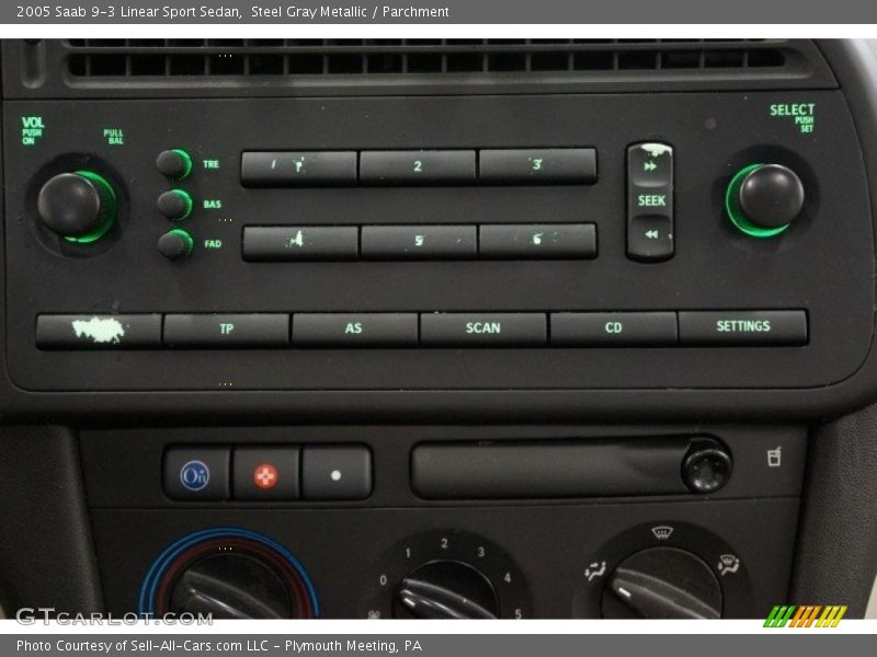 Steel Gray Metallic / Parchment 2005 Saab 9-3 Linear Sport Sedan