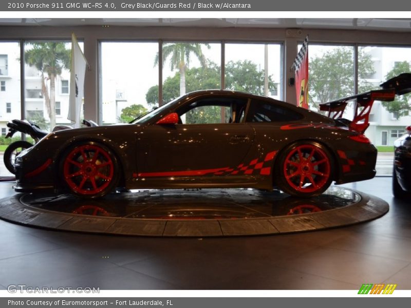 Grey Black/Guards Red / Black w/Alcantara 2010 Porsche 911 GMG WC-RS 4.0