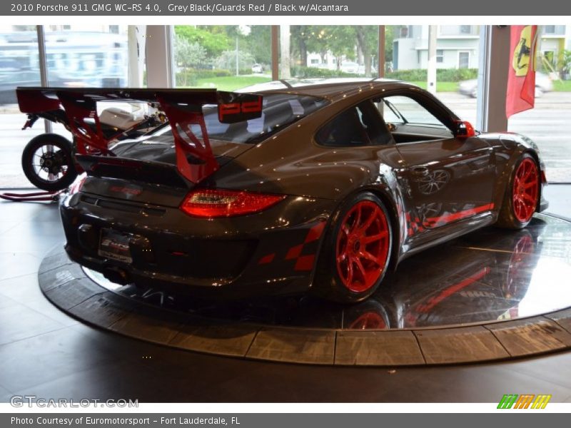 Grey Black/Guards Red / Black w/Alcantara 2010 Porsche 911 GMG WC-RS 4.0