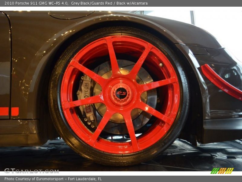 Grey Black/Guards Red / Black w/Alcantara 2010 Porsche 911 GMG WC-RS 4.0