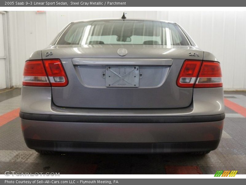 Steel Gray Metallic / Parchment 2005 Saab 9-3 Linear Sport Sedan