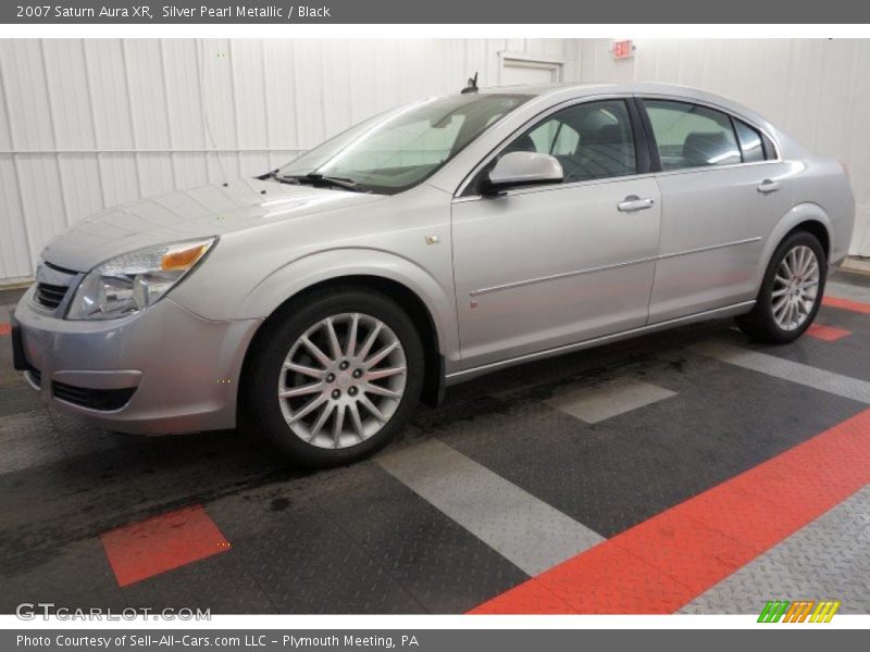 Silver Pearl Metallic / Black 2007 Saturn Aura XR