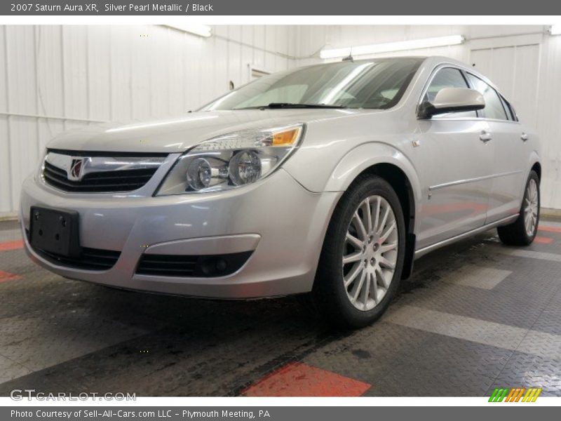 Silver Pearl Metallic / Black 2007 Saturn Aura XR