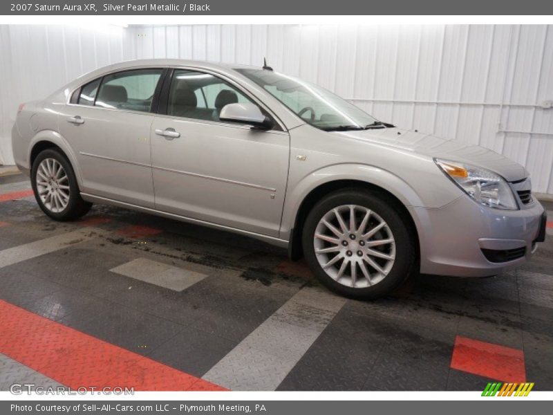 Silver Pearl Metallic / Black 2007 Saturn Aura XR