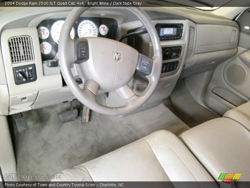 Bright White / Dark Slate Gray 2004 Dodge Ram 2500 SLT Quad Cab 4x4