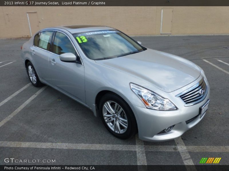Liquid Platinum / Graphite 2013 Infiniti G 37 Journey Sedan
