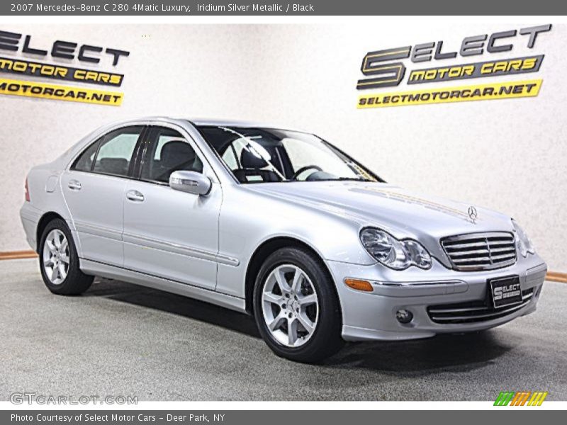 Iridium Silver Metallic / Black 2007 Mercedes-Benz C 280 4Matic Luxury