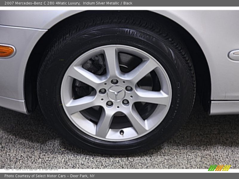 Iridium Silver Metallic / Black 2007 Mercedes-Benz C 280 4Matic Luxury