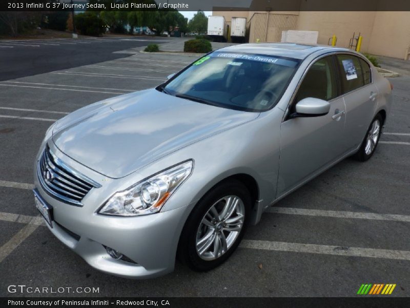 Liquid Platinum / Graphite 2013 Infiniti G 37 Journey Sedan