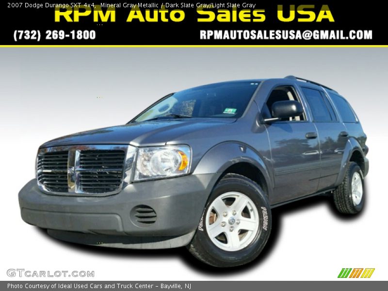 Mineral Gray Metallic / Dark Slate Gray/Light Slate Gray 2007 Dodge Durango SXT 4x4