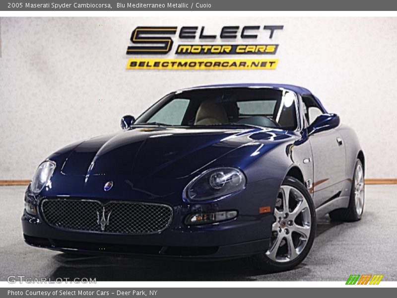 Blu Mediterraneo Metallic / Cuoio 2005 Maserati Spyder Cambiocorsa