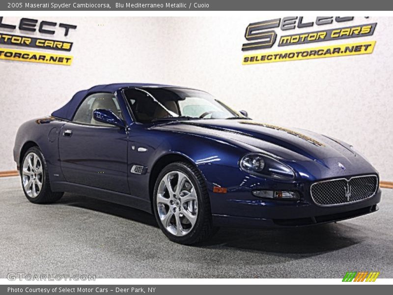 Blu Mediterraneo Metallic / Cuoio 2005 Maserati Spyder Cambiocorsa