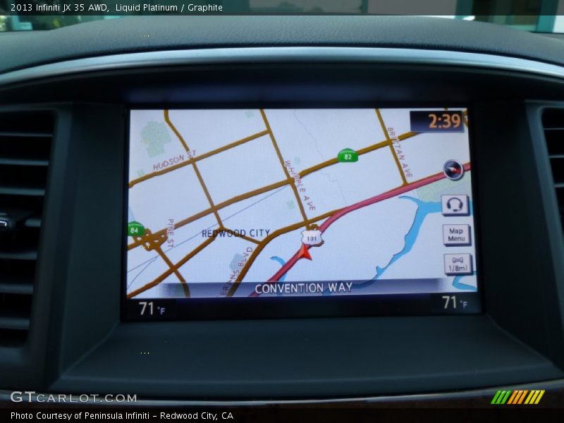 Liquid Platinum / Graphite 2013 Infiniti JX 35 AWD
