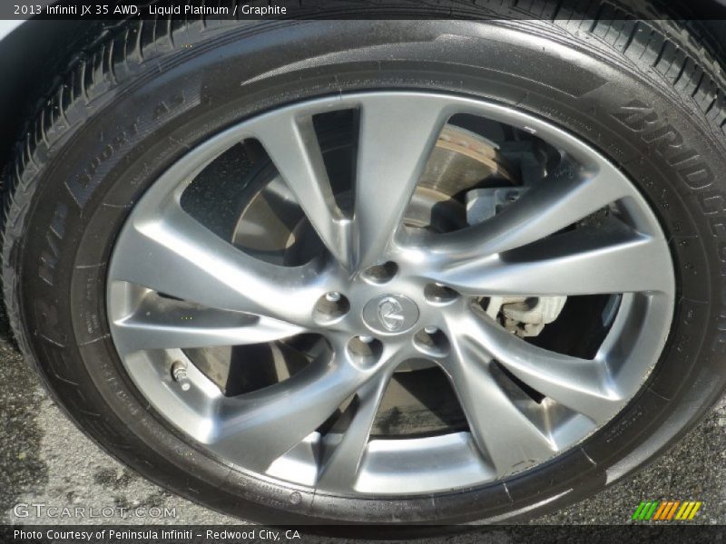 Liquid Platinum / Graphite 2013 Infiniti JX 35 AWD