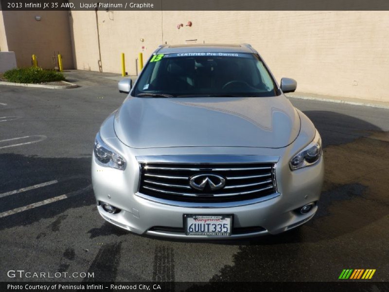 Liquid Platinum / Graphite 2013 Infiniti JX 35 AWD