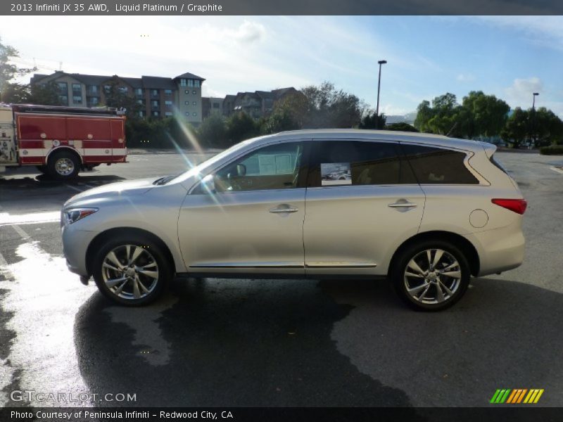 Liquid Platinum / Graphite 2013 Infiniti JX 35 AWD