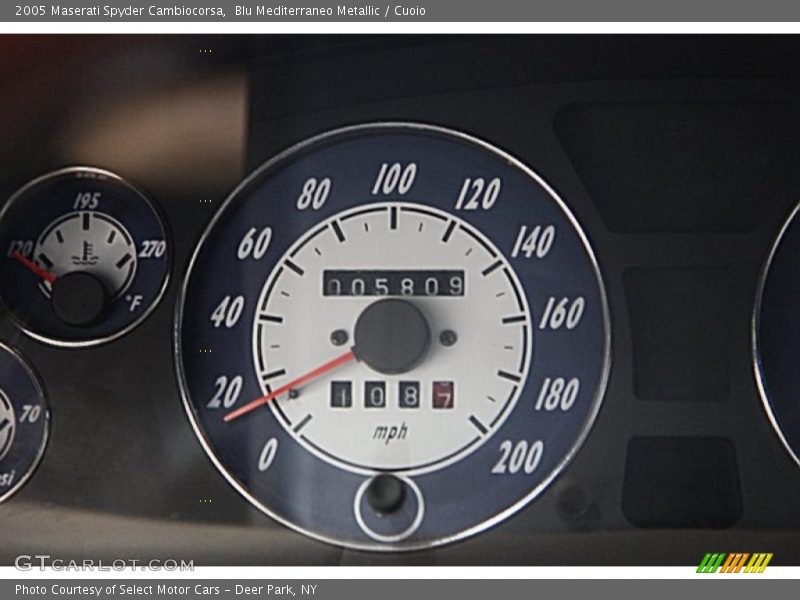 Blu Mediterraneo Metallic / Cuoio 2005 Maserati Spyder Cambiocorsa